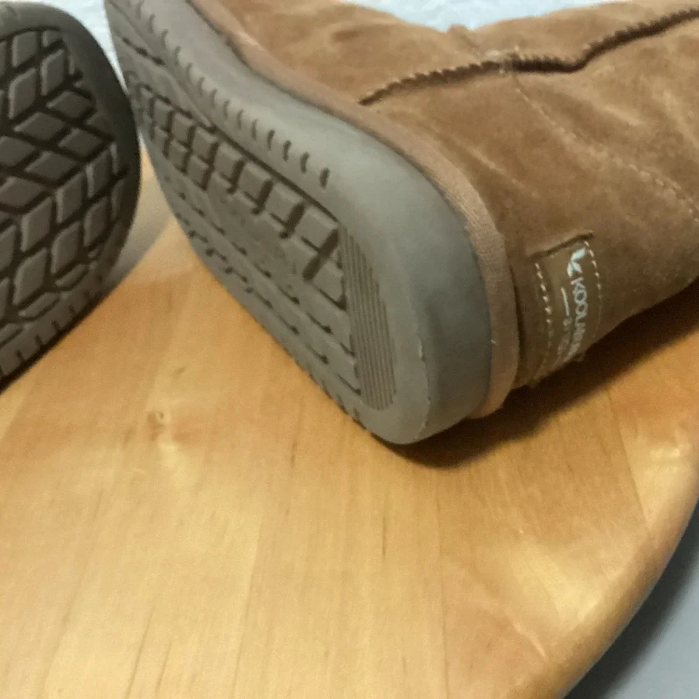 Koolaburra by UGG Victoria‎ Chestnut Suede Bow Boots Kids Size 4 101233K